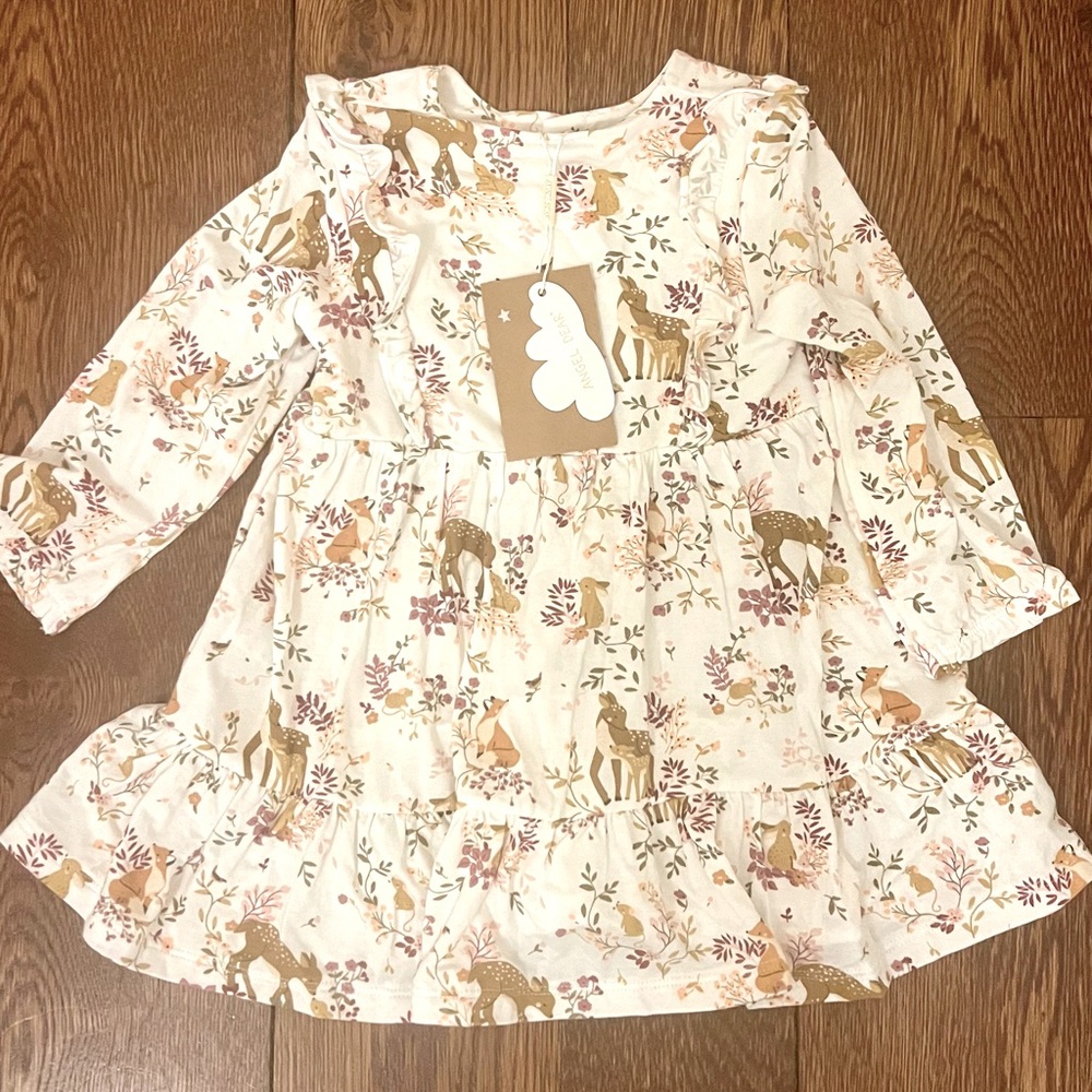 Angel Dear Woodland Print Dress